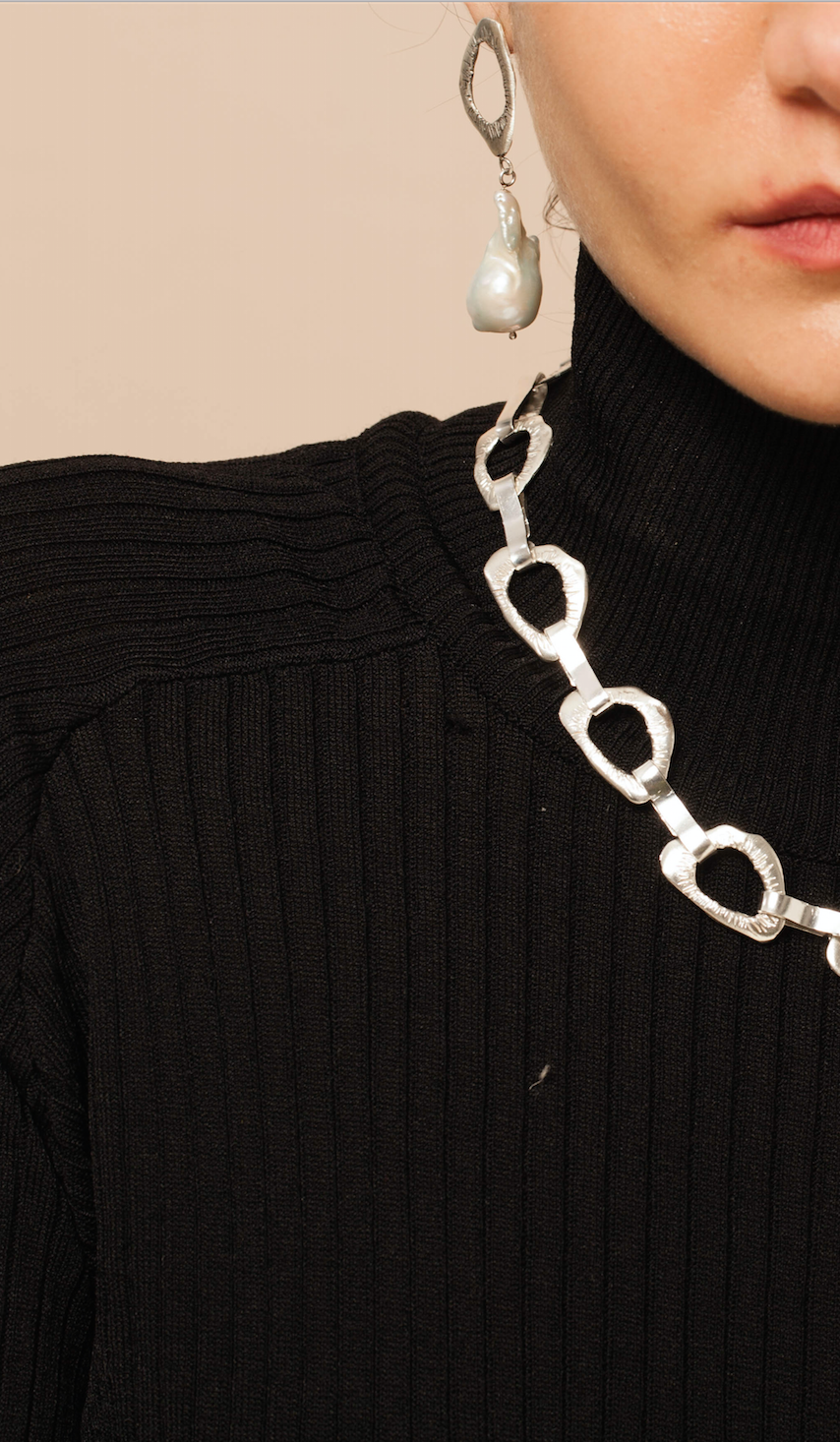 Moon Echo Drop Earring