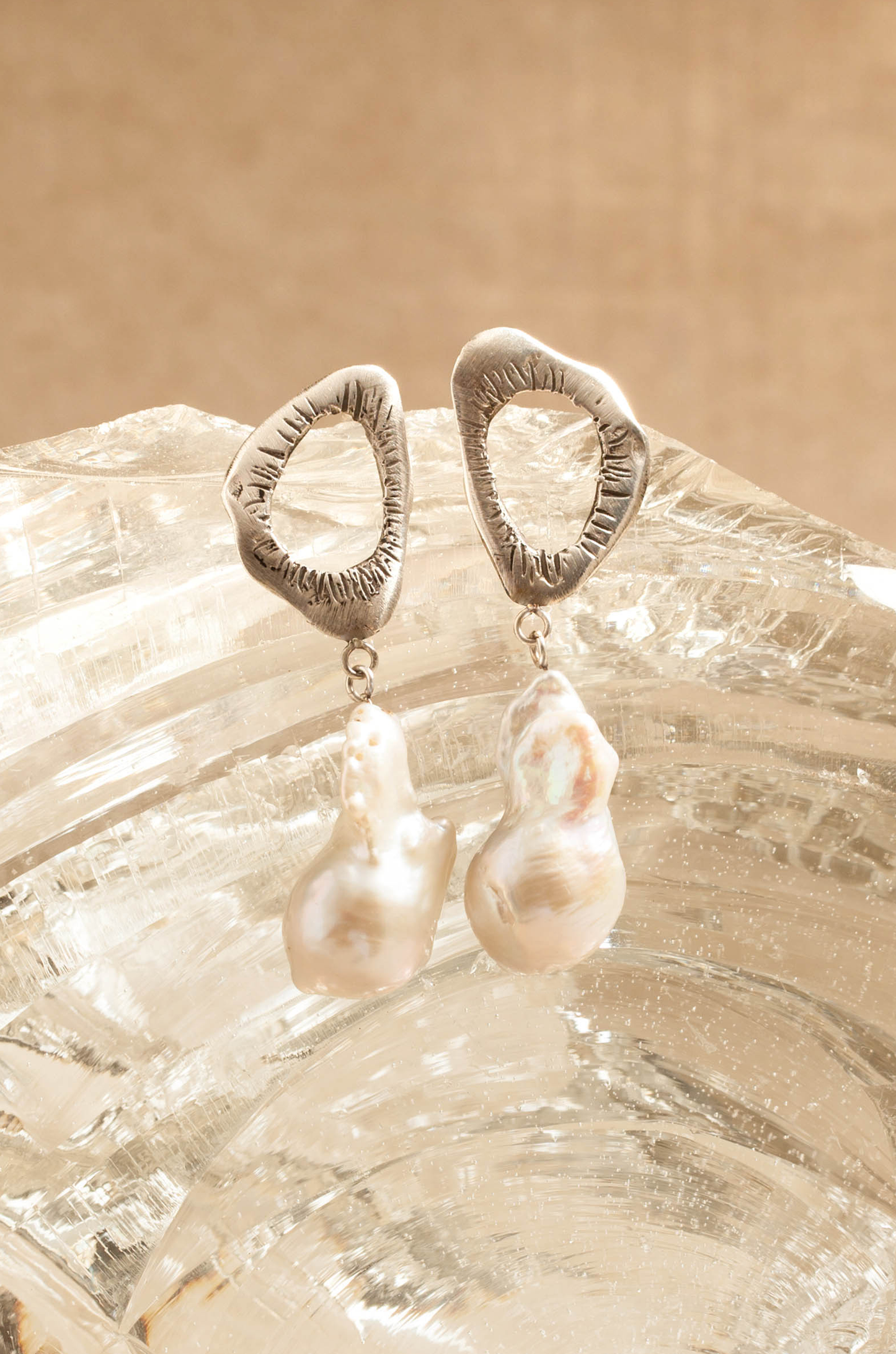 Moon Echo Drop Earring